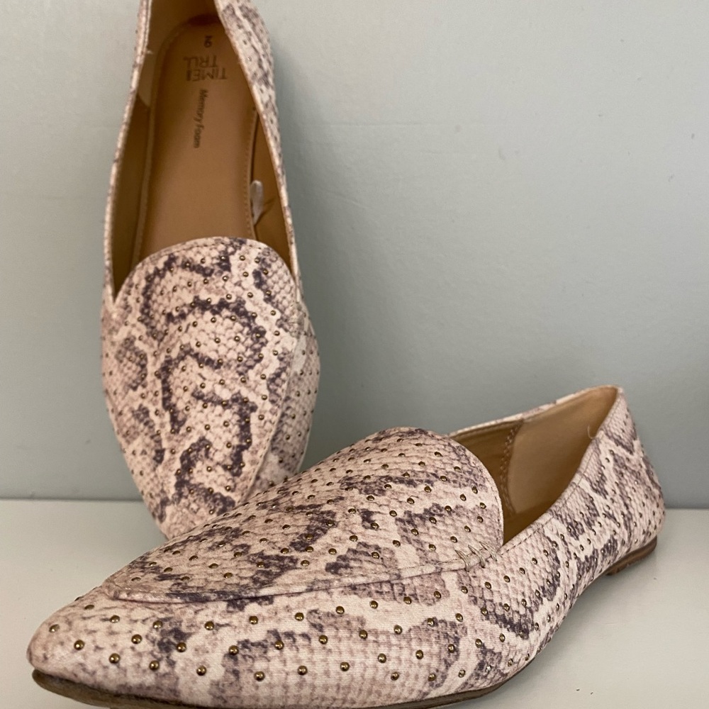 Snake Print flats